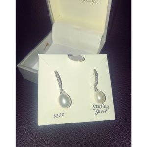 Macy’s Bridge Cultured Pearl Earrings